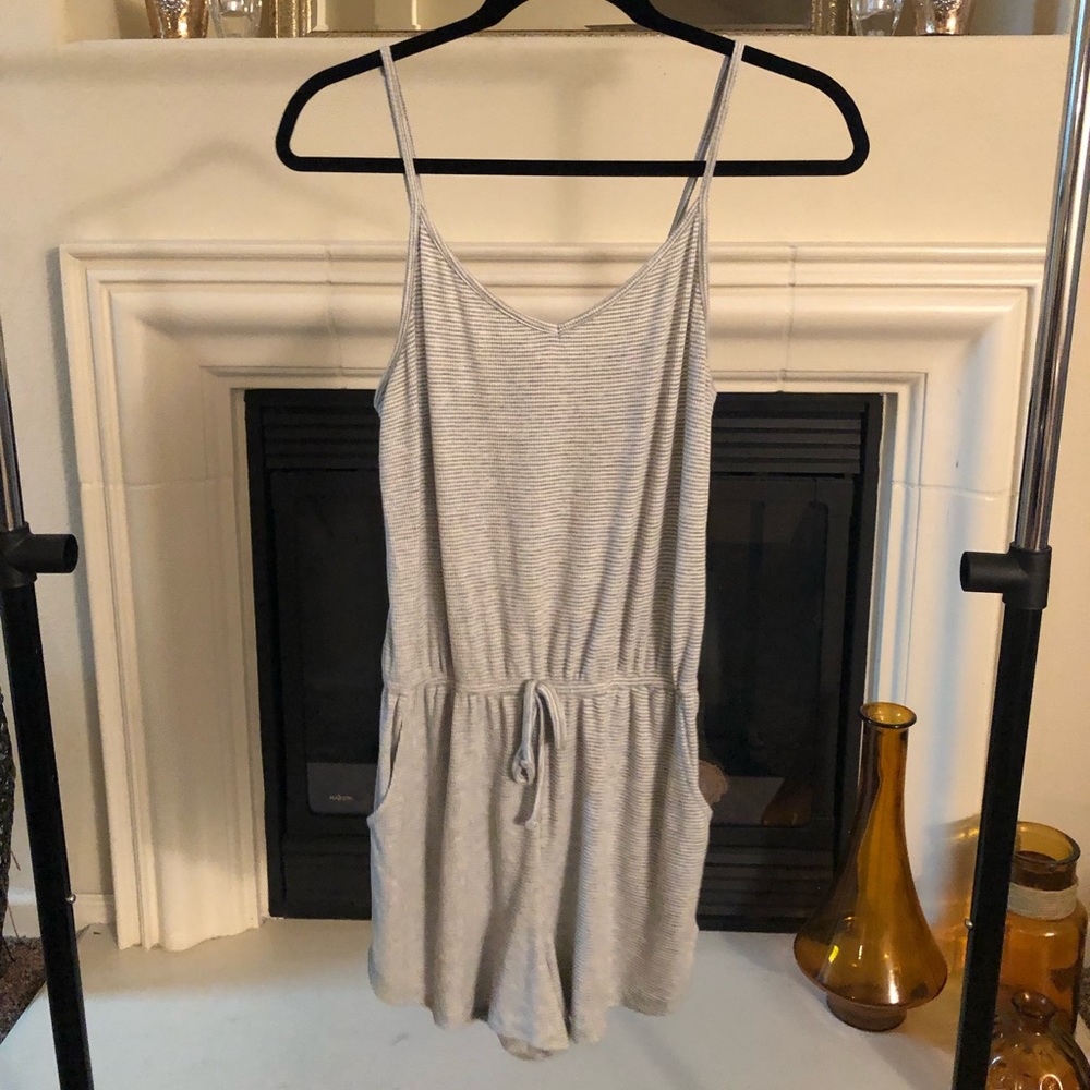 Heathered Gray Loungewear Romper